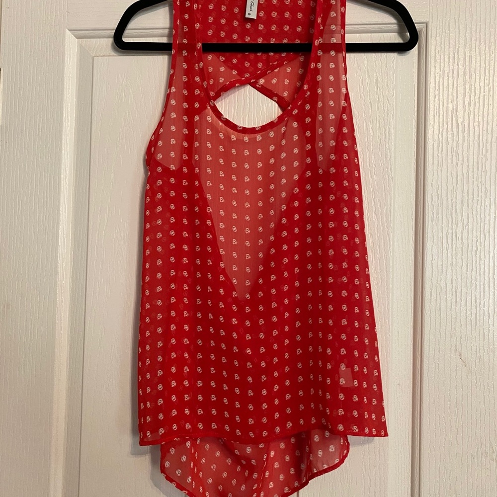 Sheer Open Back Tank